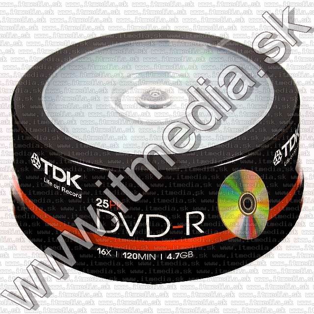 Image of TDK DVD-R 16x 25cake (IT1371)