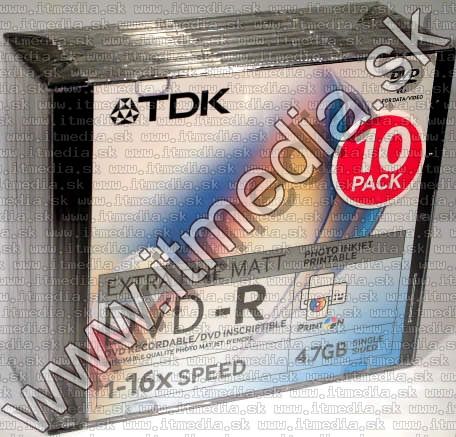 Image of TDK DVD-R 16x SlimJC *printable* (IT4913)