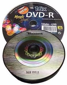 Image of Traxdata DVD-R 16x 10cw Magic Silver (IT14808)