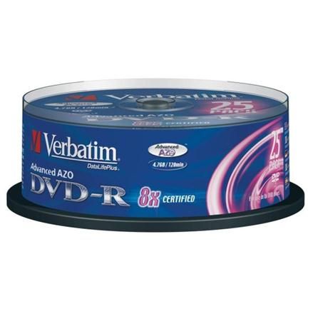 Image of Verbatim DVD-R ***8x*** 25cake (43475) (IT7168)