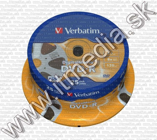 Image of Verbatim DVD-R 8x 25cake **Digital Movie** Taiwan *EOL* (IT7038)