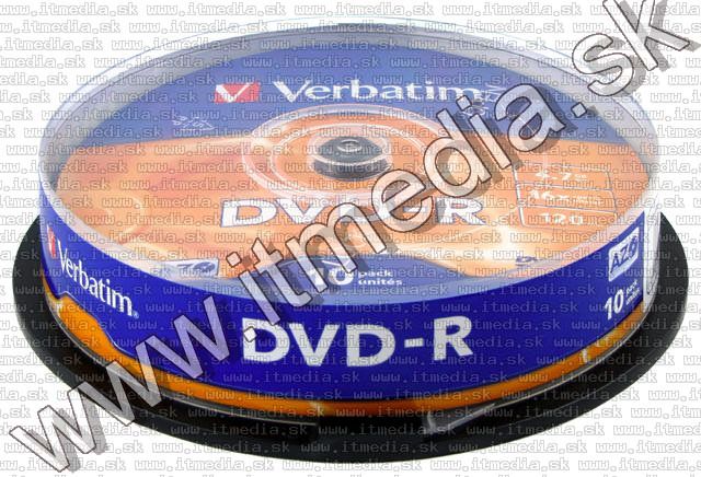 Image of Verbatim DVD-R 16x 10cake (43523) (IT6197)