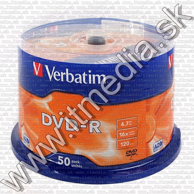 Image of Verbatim DVD-R 16x 50cake (43548) (IT5026)