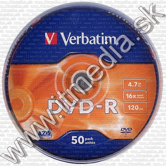 Image of Verbatim DVD-R 16x 50cake (43548) (IT5026)