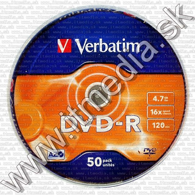 Image of Verbatim DVD-R 16x 50cake (43548) *Taiwan* (IT7880)