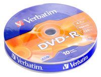 Image of Verbatim DVD-R 16x **10cw**  (43729) Taiwan (IT7275)