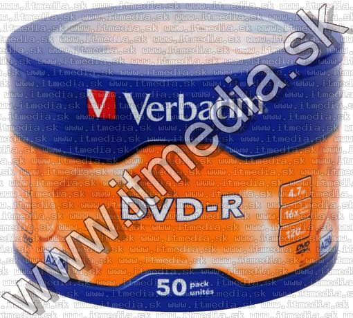 Image of Verbatim DVD-R 16x **50cw** (43788) *TAIWAN* (IT13339)