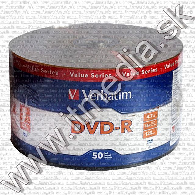 Image of Verbatim DVD-R 16x **50cw** **CMC**(97493) Taiwan (IT8809)