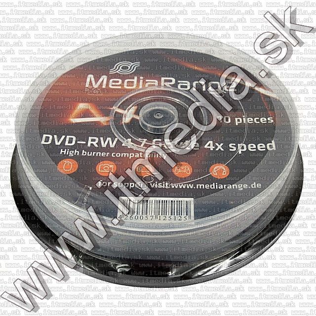 MediaRange DVD-RW 4x 10cake (IT9079) Image of MediaRange DVD-RW 4x 10cake (IT9079)