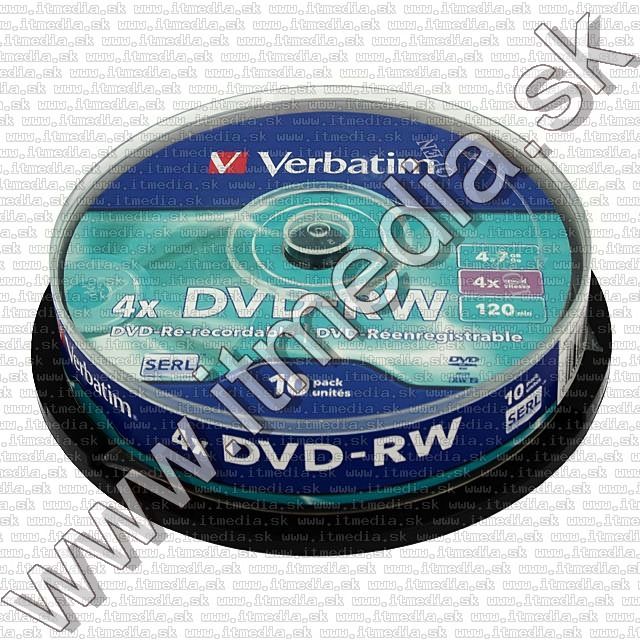 Image of Verbatim DVD-RW 4x ***10cake*** (43552) (IT6220)