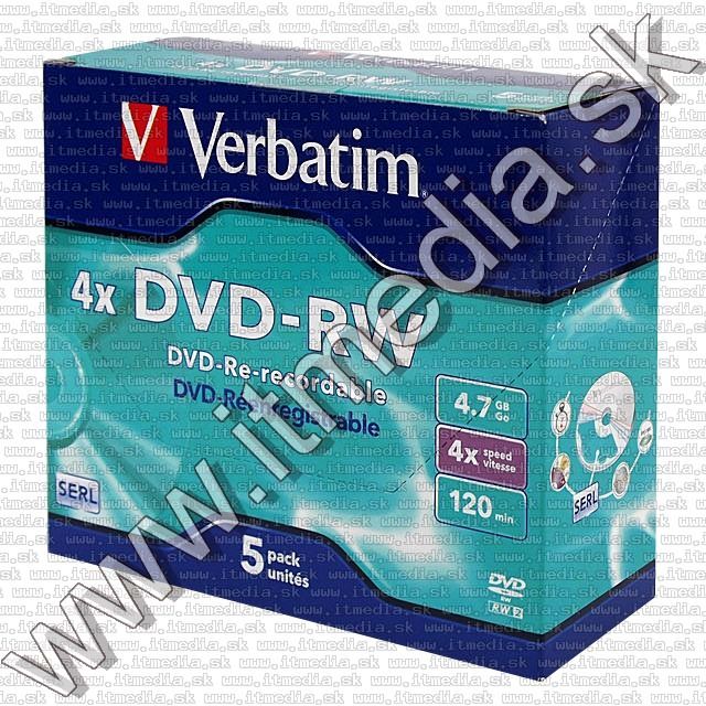 Image of Verbatim DVD-RW 4x NormalJC 43285 (IT4547)