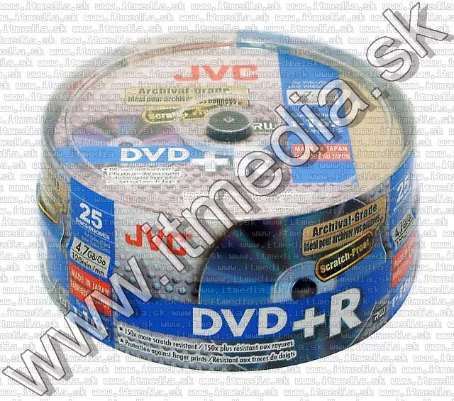 Image of JVC DVD+R 16x 25cake *ARCHIVAL GRADE* *Taiyo* *Scratch proof* (IT4869)