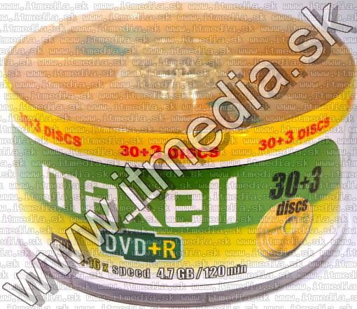 Image of Maxell DVD+R 16x 33cw **TAIWAN** (IT3779)
