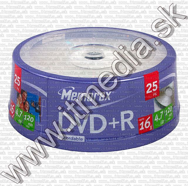 Image of Memorex DVD+R 16x **25cake** (IT5482)