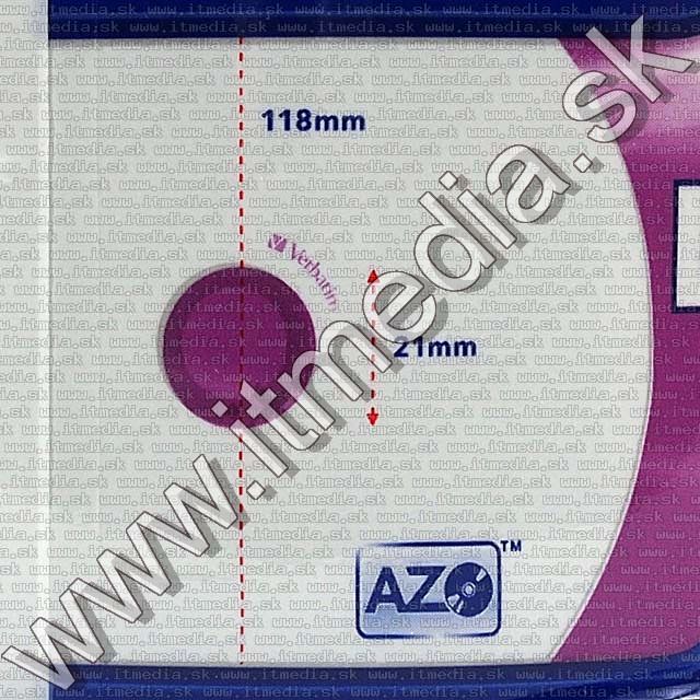 Image of Verbatim DVD+R 16x 50cake FULLPRINT ID (43651) (IT7641)