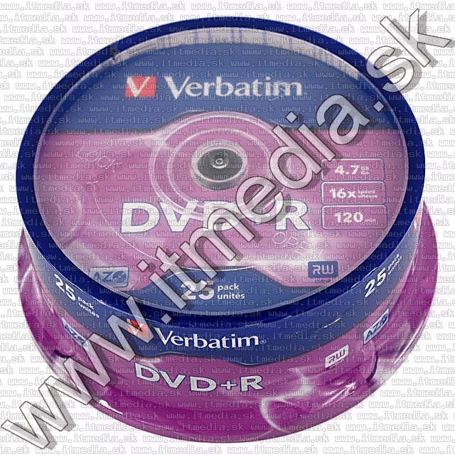 Image of Verbatim DVD+R 16x ---25cake--- **regular** (43500) (IT4551)