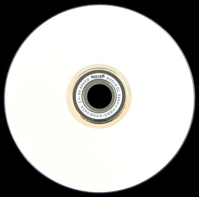 Image of MAXELL DVD+R Double Layer 8x 10cake *PRINT* (IT5408)