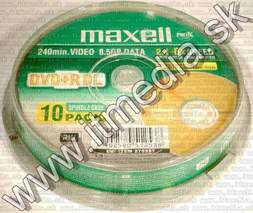 Image of Maxell DVD+R Double Layer 8x 10cake REPACK INFO! (IT2669)