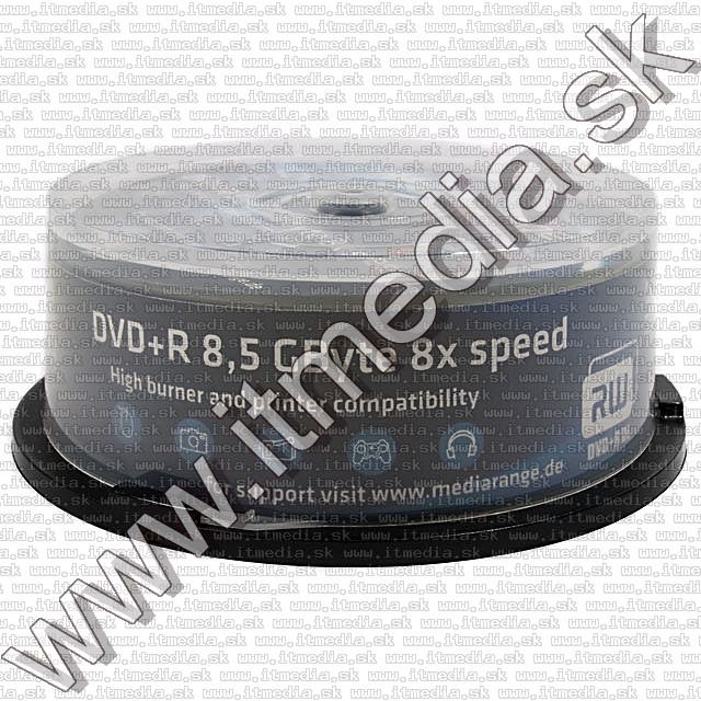 Image of MediaRange DVD+R Double Layer 8x Fullprint 25cake (IT7091)