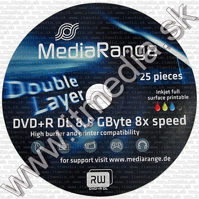 Image of MediaRange DVD+R Double Layer 8x Fullprint 25cake (IT7091)