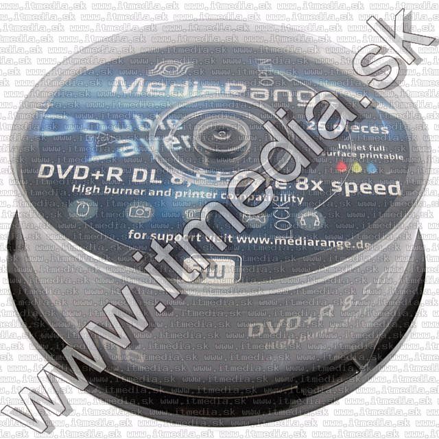 Image of MediaRange DVD+R Double Layer 8x Fullprint 25cake (IT7091)