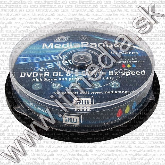 Image of MediaRange DVD+R Double Layer 8x Fullprint 10cake (IT8746)