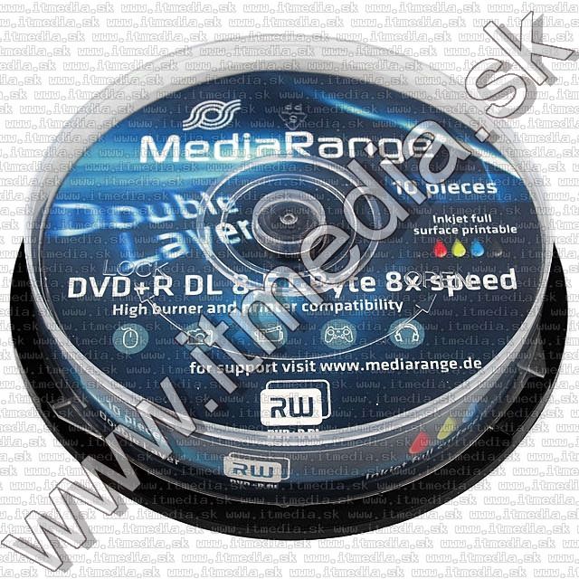 Image of MediaRange DVD+R Double Layer 8x Fullprint 10cake (IT8746)