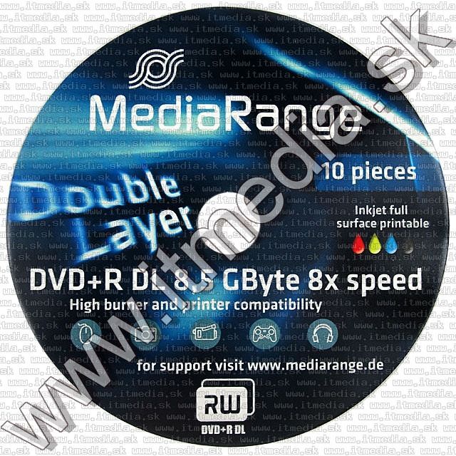 Image of MediaRange DVD+R Double Layer 8x Fullprint 10cake (IT8746)