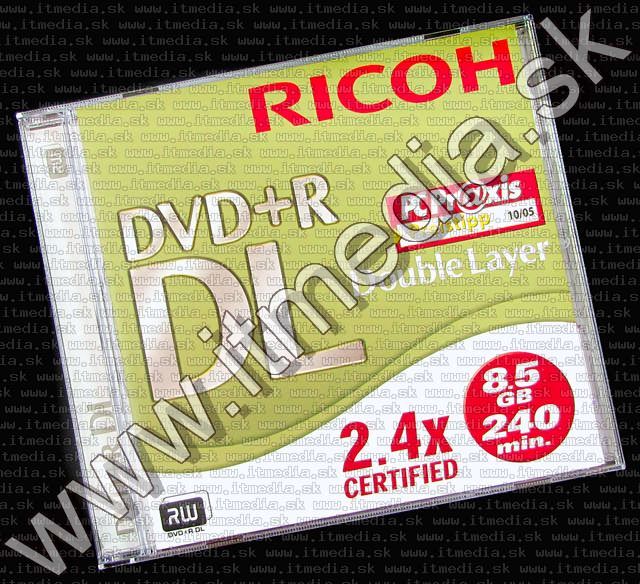 Image of Ricoh DVD+R 2.4x Double Layer 8.5GB NormalJC (IT5411)