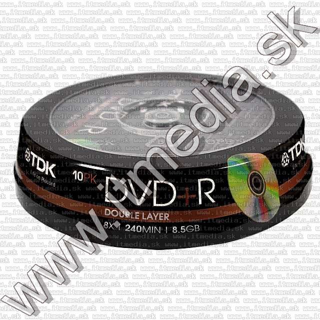 Image of TDK DVD+R Double Layer 8x 10cake (IT5479)