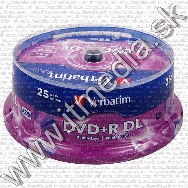 Image of Verbatim DVD+R Double Layer 8x 25cake (43757) UAE (IT8747)