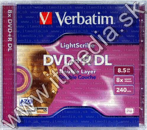 Image of Verbatim DVD+R Double Layer **LIGHTSCRIBE** NormalJC (IT3944)