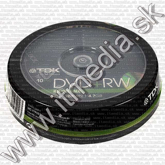 Image of TDK DVD+RW 4x ***10cake*** (IT4552)
