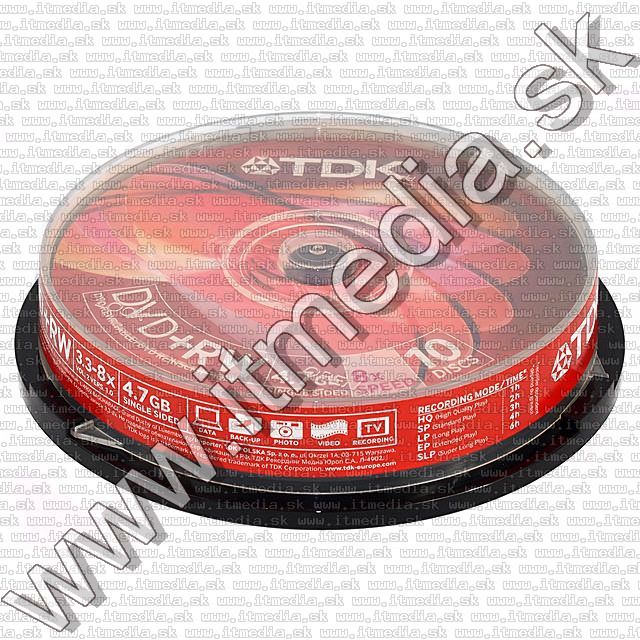 Image of TDK DVD+RW 8x ***10cake*** (IT7438)