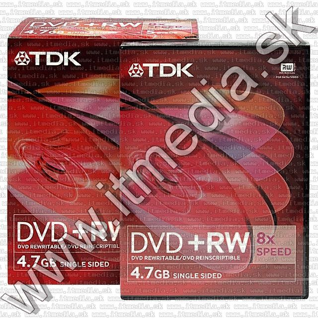 Image of TDK DVD+RW 8x ***DVDBOX*** 5pk (RICOHJPN-W21-01) (IT9035)