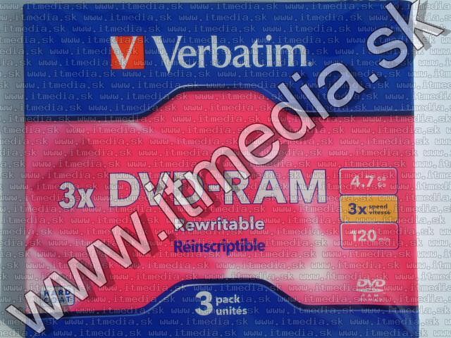 Image of Verbatim DVD-RAM 1x-3x slim (43499) (IT6366)