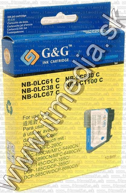 Image of Brother ink (GnG) LC61 LC67 1100 cyan (IT4253)