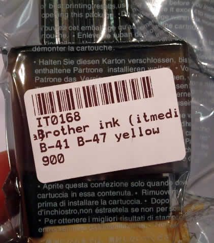 Image of Brother ink (itmedia) B-41 B-47 yellow 900 (IT0168)