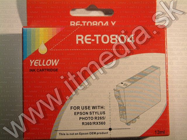 Epson ink (GnG) 0T804 *yellow* (IT1959) Image of Epson ink (GnG) 0T804 *yellow* (IT1959)