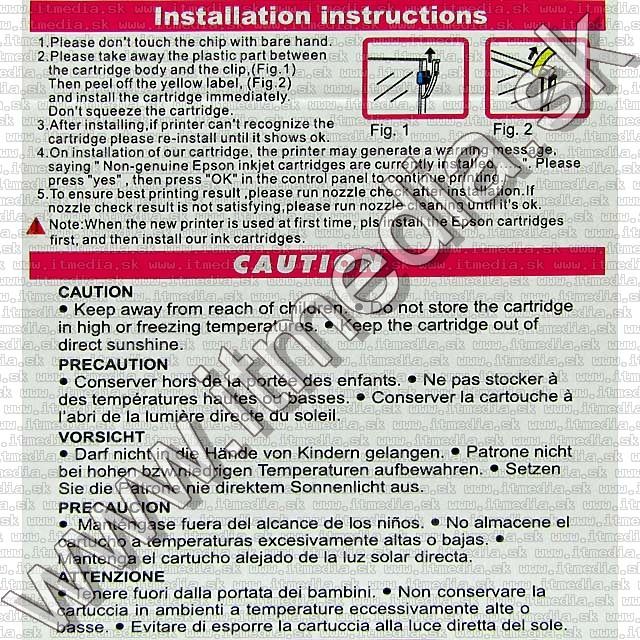 Image of Epson ink (GnG) 0T713 INFO!! **C** RedBox *magenta* (IT1224)