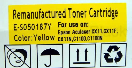 Image of EPSON toner (itmedia) C1100 Yellow *rebuild* (IT3466)