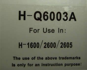 Image of HP toner (itmedia) Q6003A *rebuild* Magenta (IT3462)