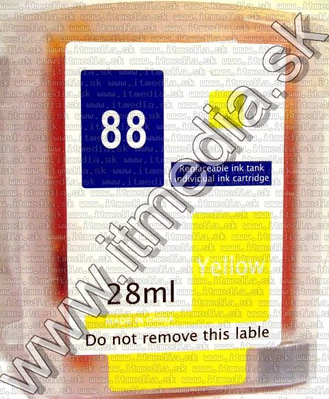 Image of HP ink (itmedia) C9388AN (HP 88 Yellow) (IT2847)