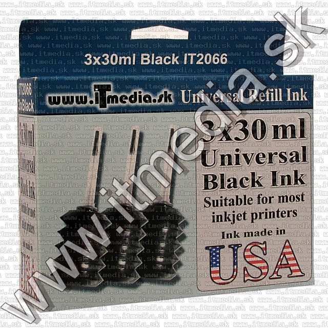 Image of Universal ink (itmedia) Refill Set 3x30 ml **BLACK** (IT2066)