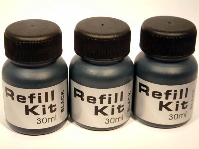 Image of Universal ink (PrintLab) Refill Set 3x30 ml **BLACK** (IT2950)