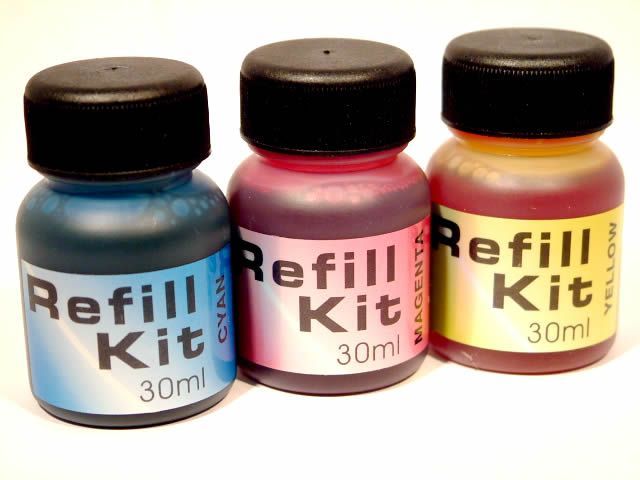 Image of Universal ink (PrintLab) Refill Set 3x30 ml **COLOR** (IT2951)