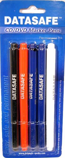 Image of Datasafe CD Marker Pen 4-set + free eraser (IT3196)