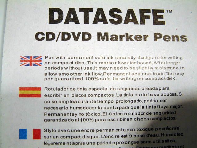 Image of Datasafe CD Marker Pen 4-set + free eraser (IT3196)