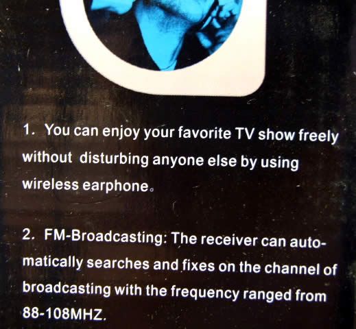 Image of Wireless Headphones DP-002 *mono* (IT4190)