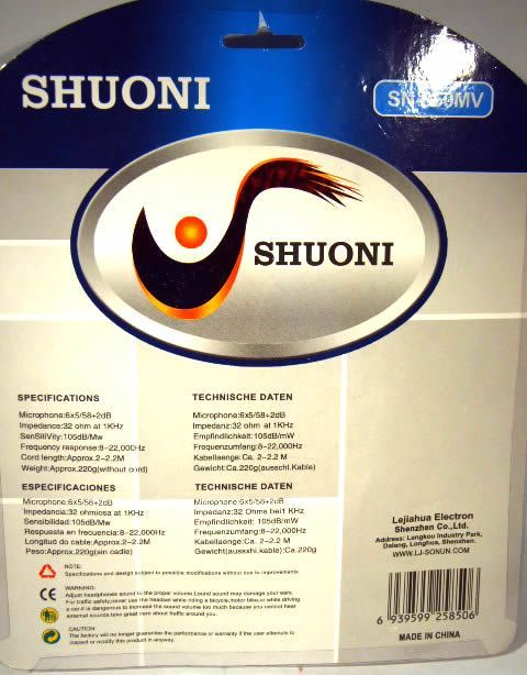 Image of Shuoni Headset SN-850MV (IT2365)
